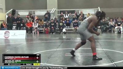 285 lbs Semis & 3rd Wb (16 Team) - Cameron Mayes-Butler, Indiana Tech vs Nicholas Jarvis, Reinhardt (GA)