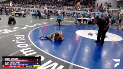 85 lbs Round 1 - Jessa Winger, Soldotna Whalers Wrestling Club vs Elsa Vreeland, Alaska Battle Cats Wrestling Club