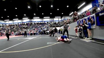 100 lbs Rr Rnd 3 - Kelsie Rains, Tecumseh Youth Wrestling vs Emberlee Williams, Choctaw Ironman Youth Wrestling