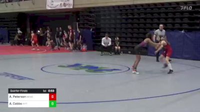 84 lbs Quarterfinal - Amelia Peterson, Mehoopany, PA vs Amelia Cobbs, Pittsburgh, PA