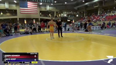 160 lbs Quarterfinal - Joseph Kennedy, MN vs Creyo Koop, KS