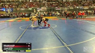 A - 103 lbs Semifinal - William Alves, Lockwood (Billings) vs Tyson Syth, Sidney / Fairview