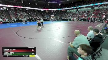 Girls 145 lbs Cons. Round 1 - Alexa Szak, Holmen Girls vs Tessa Felter, Muskego Girls