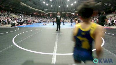 61 lbs Round Of 32 - Julien Mejia, Chickasha Youth Wrestling vs Jaxon Taylor, Standfast