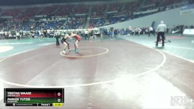 6A-150 lbs Cons. Round 2 - Parker Yutzie, Roseburg vs Tristan Waage, Oregon City