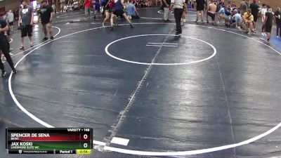 148 lbs Cons. Round 3 - Jax Koski, Livermore Elite WC vs Spencer De Sena, BKWC