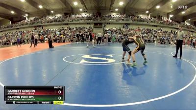 90 lbs Cons. Round 2 - Barron Phillips, Rolla Wrestling Club-AAA vs Garrett Gordon, Agape Wrestling Club-AA