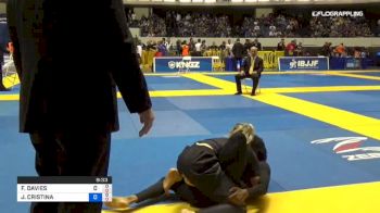 FFION DAVIES vs JESSICA CRISTINA 2018 World IBJJF Jiu-Jitsu No-Gi Championship