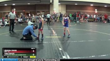 64 lbs Round 3 (4 Team) - Theo Bales, Contenders Wrestling Academy Blue vs Jenson Cross, Ares