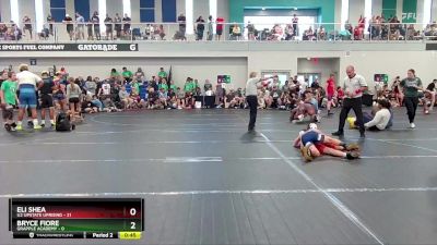 88 lbs Round 3 (6 Team) - Eli Shea, U2 Upstate Uprising vs Bryce Fiore, Grapple Academy