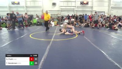 140 lbs Pools - Noah Prahl, Rebellion vs Titan Henderson, Ares W.C. (MI)