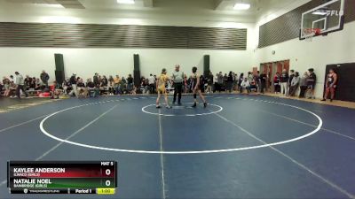 110 lbs Cons. Round 2 - Natalie Noel, Bainbridge (Girls) vs Kaylee Anderson, Ilwaco (Girls)