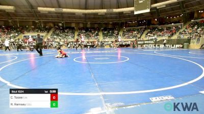 61 lbs Consi Of 16 #1 - Carmelo Tosee, Elgin Wrestling vs Reese Ramsey, Collinsville Cardinal Youth Wrestling