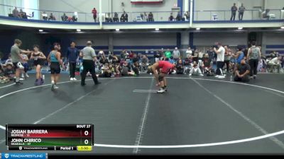 130 lbs Round 7 (8 Team) - Josiah Barrera, Rednose vs John Chirico, Seagulls