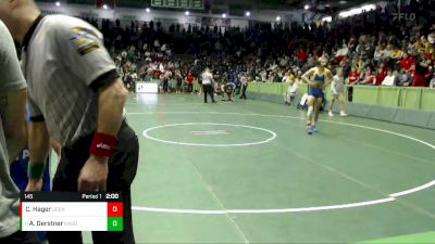 145 lbs Champ. Round 1 - Adam Gerstner, Hamilton Southeastern vs Cohen Hager, Greenfield-Central