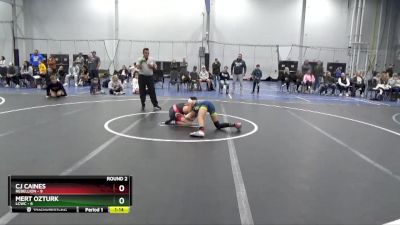 84 lbs Round 2 (6 Team) - CJ Caines, Rebellion vs Mert Ozturk, LCWC