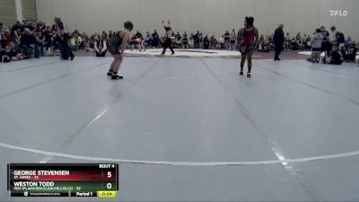 215 lbs Placement (4 Team) - Knoxyn Barrett, St. James vs Bryce Hanson, PEM (Plainview/Elgin/Millville)