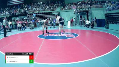 1A 215 lbs Semifinal - Jesse James, Piute vs Marcus Denny, Whitehorse