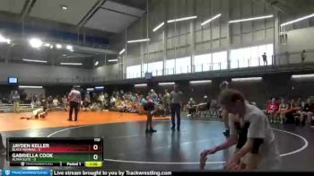 110 lbs Round 6 (10 Team) - Jayden Keller, Black Mambas vs Gabriella Cook, Alpha Elite