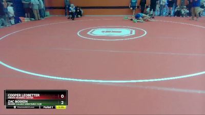 132 lbs Semifinal - Cooper Ledbetter, Minion Training Center vs Zac Bosken, Higher Calling Wrestling Club