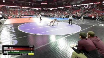 D1-120 lbs Cons. Round 2 - Turner Campbell, Holmen vs Coen Henn, Wisconsin Lutheran