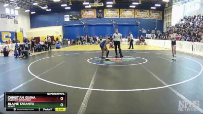 120 lbs Quarterfinal - Christian Iguina, Riverview (Riverview) vs BLAINE TARANTO, Venice