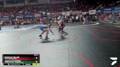 D 3 132 lbs Cons. Round 4 - Debraun Norris, Patrick Taylor - Science/Tech. vs Duncan Miller, South Beauregard