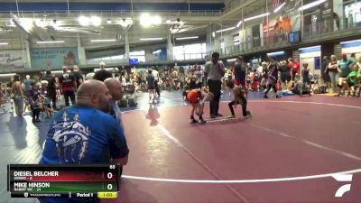 65 lbs Placement Matches (16 Team) - Mike Hinson, Rabbit WC vs Diesel Belcher, SVRWC