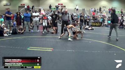 65 lbs Round 5 (6 Team) - Princeton Nunn, Aggression Legionaries vs Logan Winchell, American Gladiators