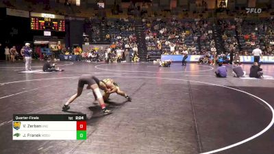 157 lbs Quarterfinal - Vinny Zerban, N. Colorado vs Jared Franek, ND State