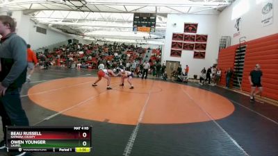 165 lbs Semifinal - Beau Russell, Natrona County vs Owen Younger, Laurel