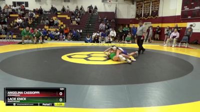 125 lbs Semifinal - Lacie Knick, NorthMont vs Angelina Cassioppi, Hononegah