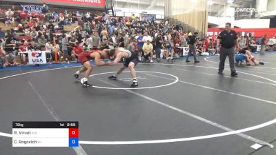 79 kg Consi Of 4 - Richard Viruet, UNATTACHED vs Connor Rogovich, Golden Bear Wrestling Club