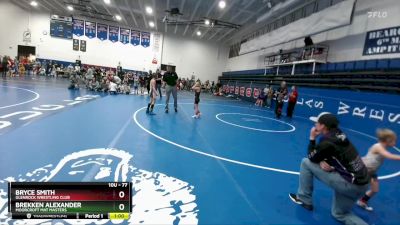 77 lbs Quarterfinal - Brekken Alexander, Moorcroft Mat Masters vs Bryce Smith, Glenrock Wrestling Club