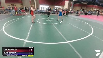 119 lbs Round 1 - Cael Brubaker, Best Trained Wrestling vs Elias Cordova, Texas Takedown Academy