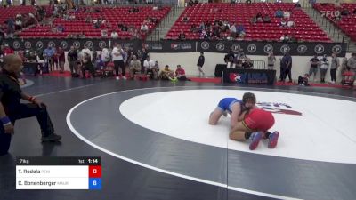 71 kg Cons 16 #1 - Titus Rodela, Peninsula Wrestling Club vs Cale Bonenberger, Maurer Coughlin Wrestling Club