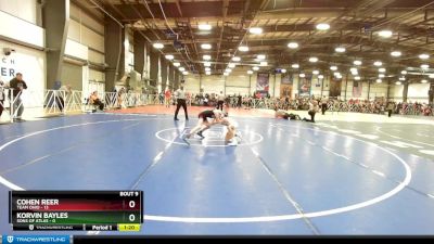 84 lbs Rd# 6- 9:00am Saturday Final Pool - Korvin Bayles, Sons Of Atlas vs Cohen Reer, Team Ohio