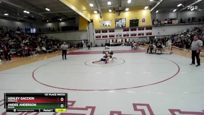 120 lbs 1st Place Match - Andee Anderson, Basha vs Ashley Gaccion, Pinnacle