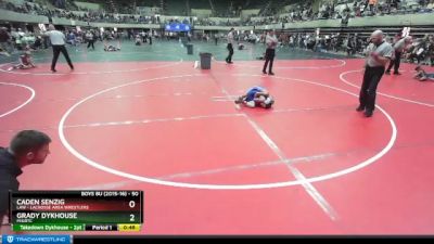 50 lbs Semifinal - Caden Senzig, LAW - Lacrosse Area Wrestlers vs Grady Dykhouse, MIGRTC