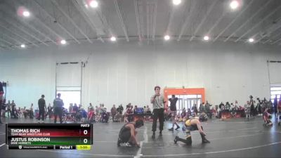 85 lbs Round 4 - Justus Robinson, Dixie Hornets vs Thomas Rich, Team Bear Wrestling Club