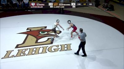 125 lbs Ryan Miller (Penn) vs Jaret Lane (Lehigh)