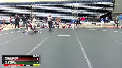 92 lbs Round 2 (10 Team) - Connor Gore, Wolfpack WC vs TC Strebel, Legend Wrestling