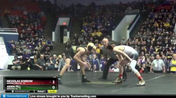 120 lbs Finals (8 Team) - Julien Kimling, Hudson Area HS vs Owen Kimmons, Bronson HS