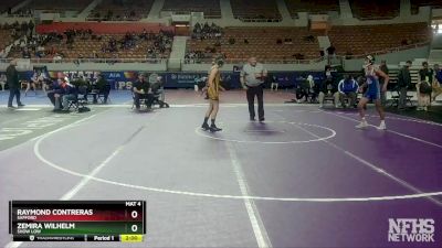 D3-120 lbs Champ. Round 1 - Raymond Contreras, Safford vs Zemira Wilhelm, Show Low