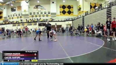 77 lbs 1st Place Match - Connor Maddox, Contenders Wrestling Academy vs Carter Sanford, Contenders Wrestling Academy