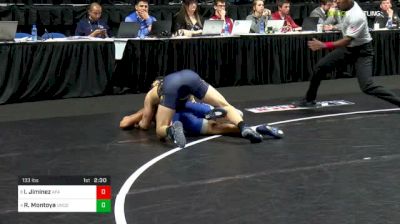 133 lbs Consi of 4 - Issac Jiminez, Air Force vs Rico Montoya, Northern Colorado