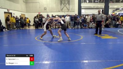 145 lbs Round Of 32 - Chris Spizzieri, Bishop McDevitt vs Noah Rieger, Seneca Valley