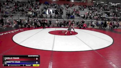 64 lbs Quarterfinal - Camille Fisher, ID vs Lorretta Colin, WA