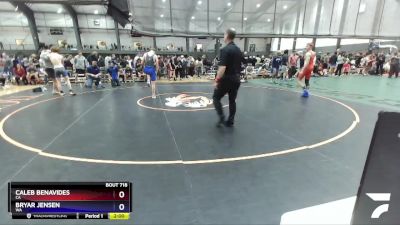 138 lbs Cons. Round 3 - Caleb Benavides, CA vs Bryar Jensen, WA