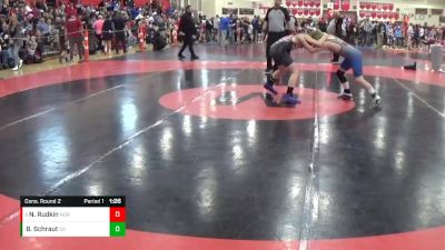 120 lbs Cons. Round 2 - Noah Rudkin, Northwestern vs Brody Schraut, Sauk Rapids-Rice